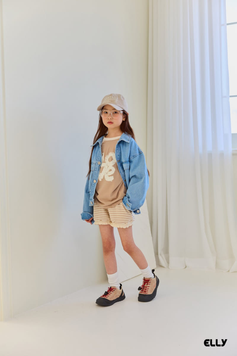 Ellymolly - Korean Children Fashion - #kidsshorts - Dandy Pocket Denim Jacket - 2