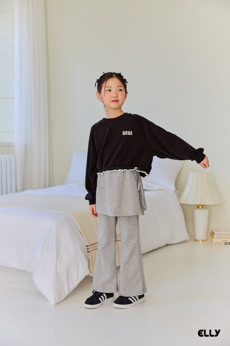 Ellymolly - Korean Children Fashion - #kidsshorts - Wa Wa Frill Sweatshirt - 7