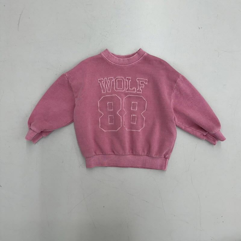 Ellymolly - Korean Children Fashion - #kidsshorts - Wolf Dyeing Sweatshirt - 7