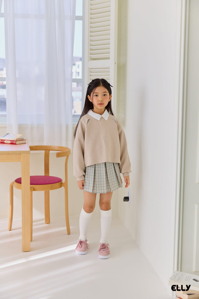 Ellymolly - Korean Children Fashion - #kidzfashiontrend - Pollapo Check Wrinkle Skirt - 2