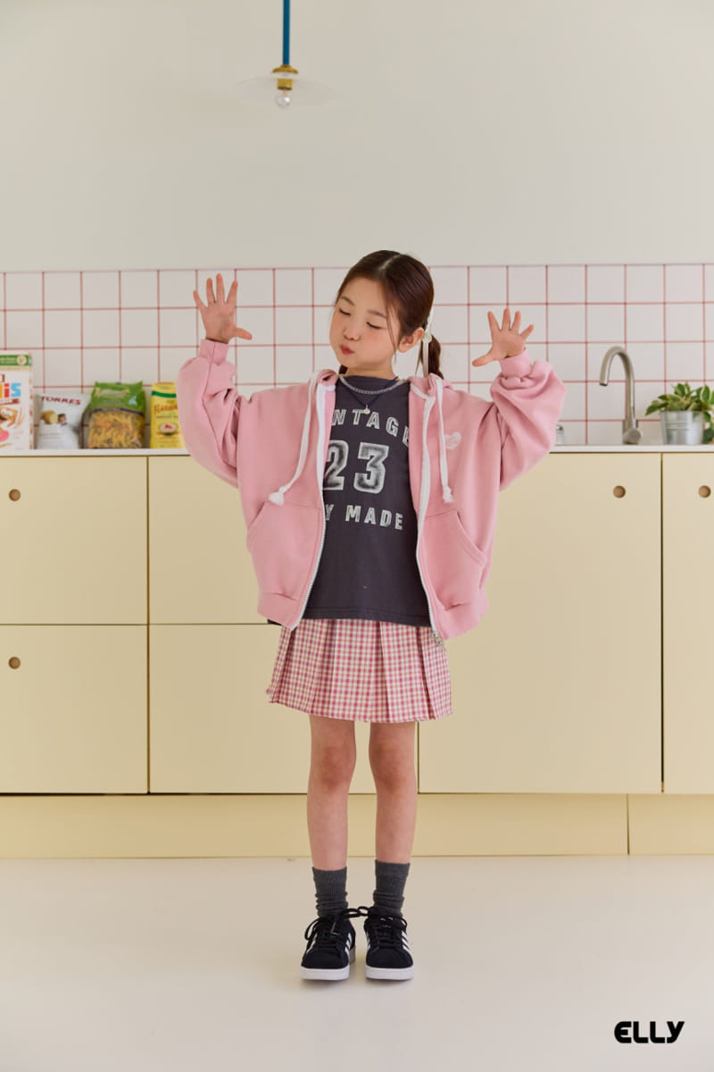 Ellymolly - Korean Children Fashion - #Kfashion4kids - Pollapo Check Wrinkle Skirt - 4