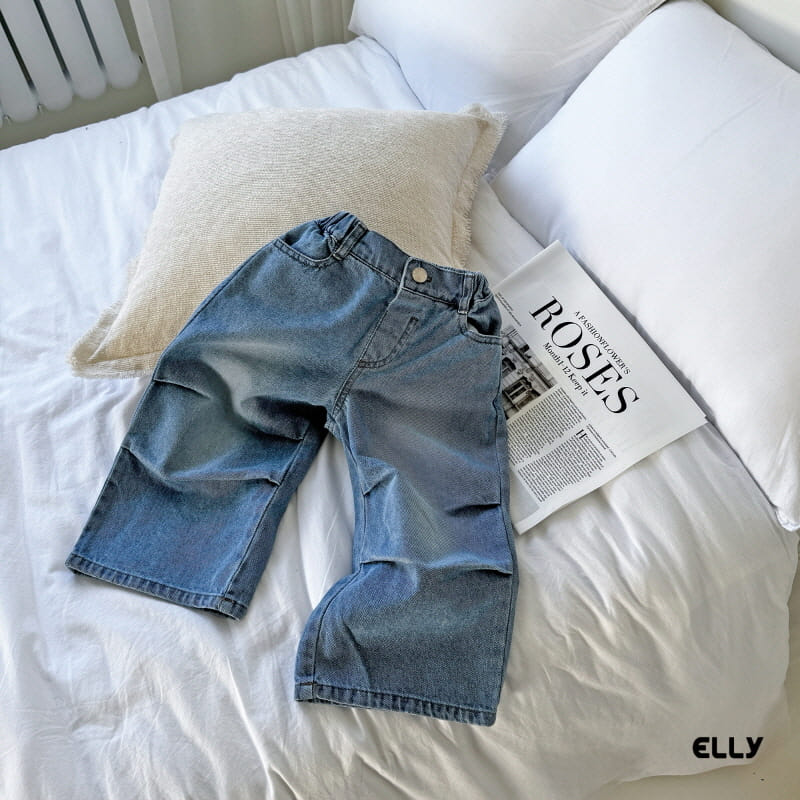 Ellymolly - Korean Children Fashion - #littlefashionista - Damage Wrinkle Denim Pants - 3