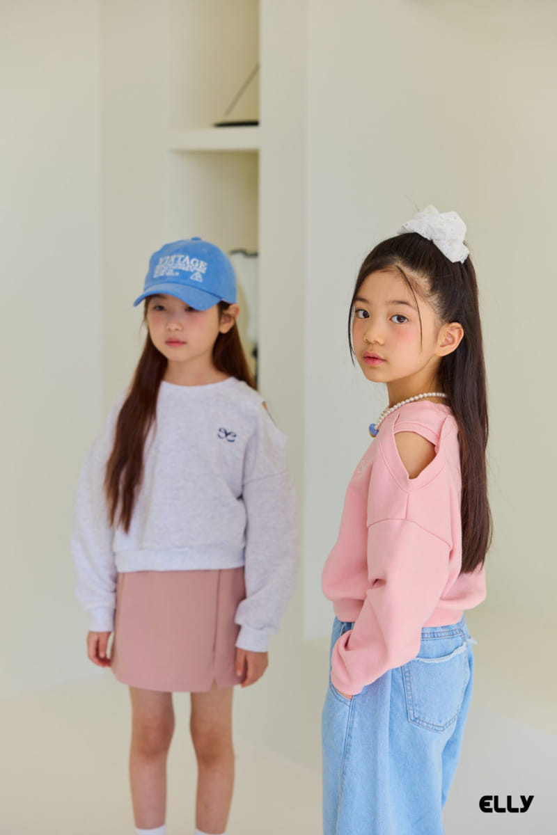 Ellymolly - Korean Children Fashion - #magicofchildhood - Unbalance Slit Sweatshirt - 10