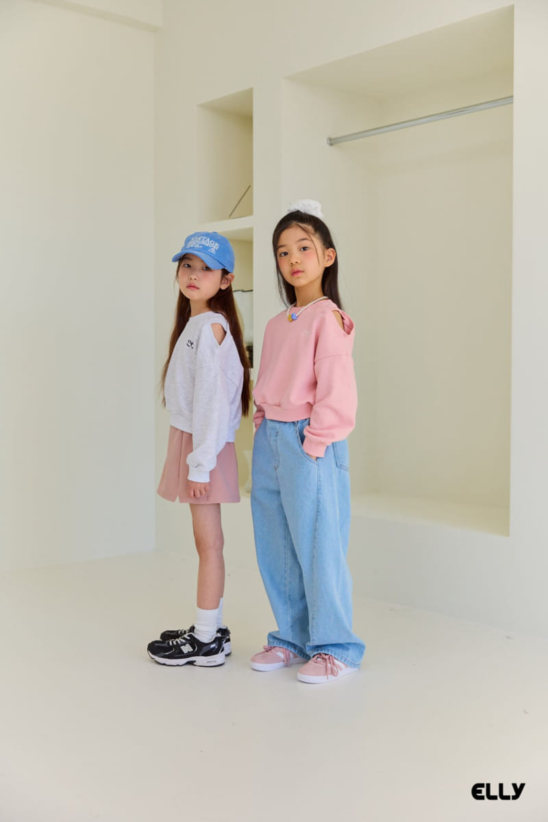 Ellymolly - Korean Children Fashion - #minifashionista - Unbalance Slit Sweatshirt - 11