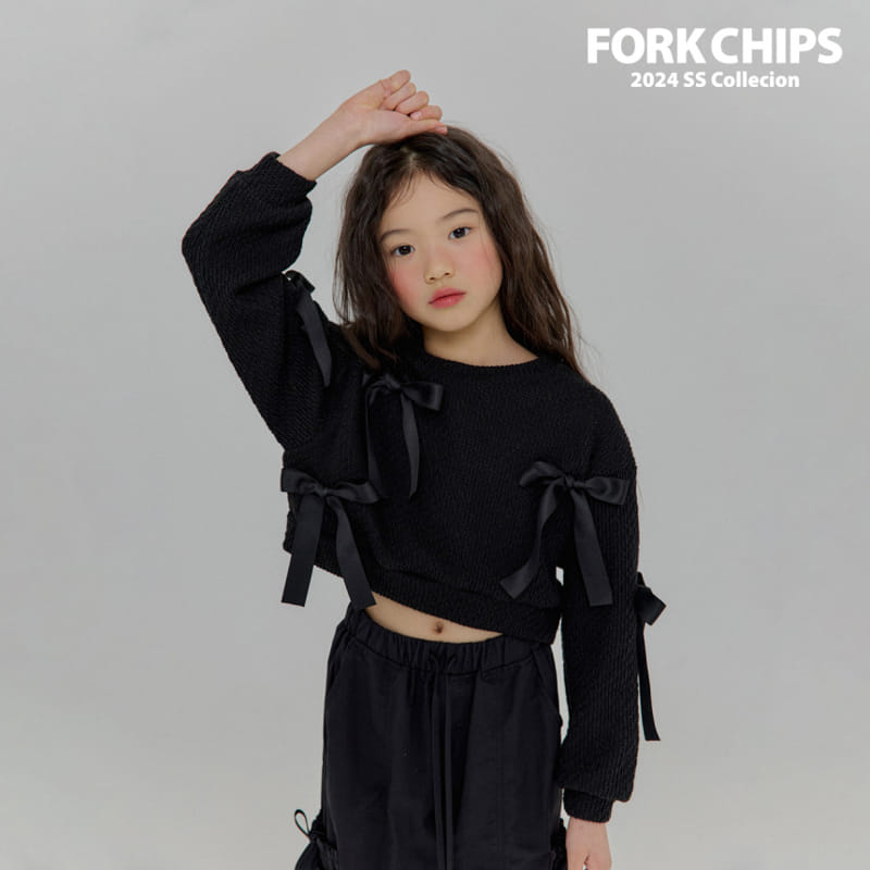 Fork Chips - Korean Children Fashion - #childrensboutique - Ballet Knit Sweatshirt - 2