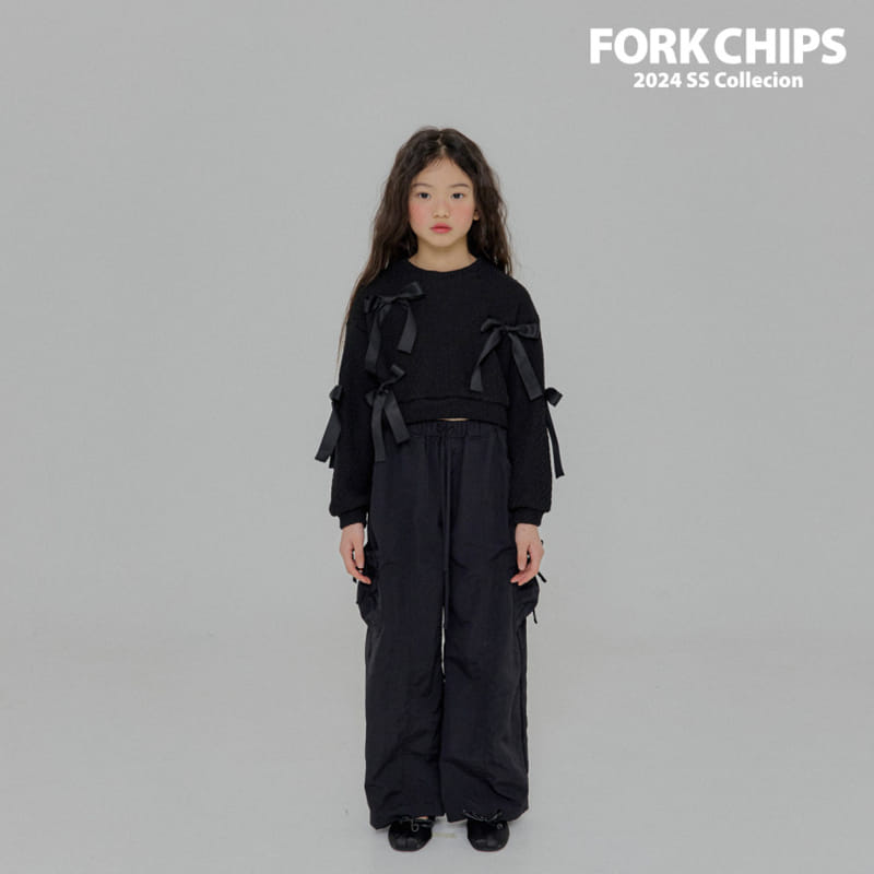 Fork Chips - Korean Children Fashion - #designkidswear - Ballet Knit Sweatshirt - 3