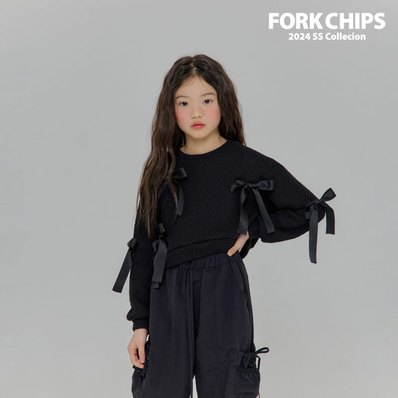 Fork Chips - Korean Children Fashion - #fashionkids - Ballet Knit Sweatshirt - 5