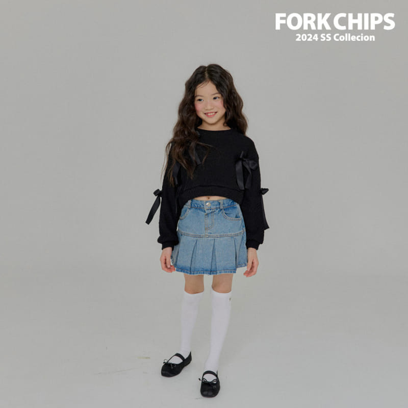 Fork Chips - Korean Children Fashion - #kidzfashiontrend - Ballet Knit Sweatshirt - 8