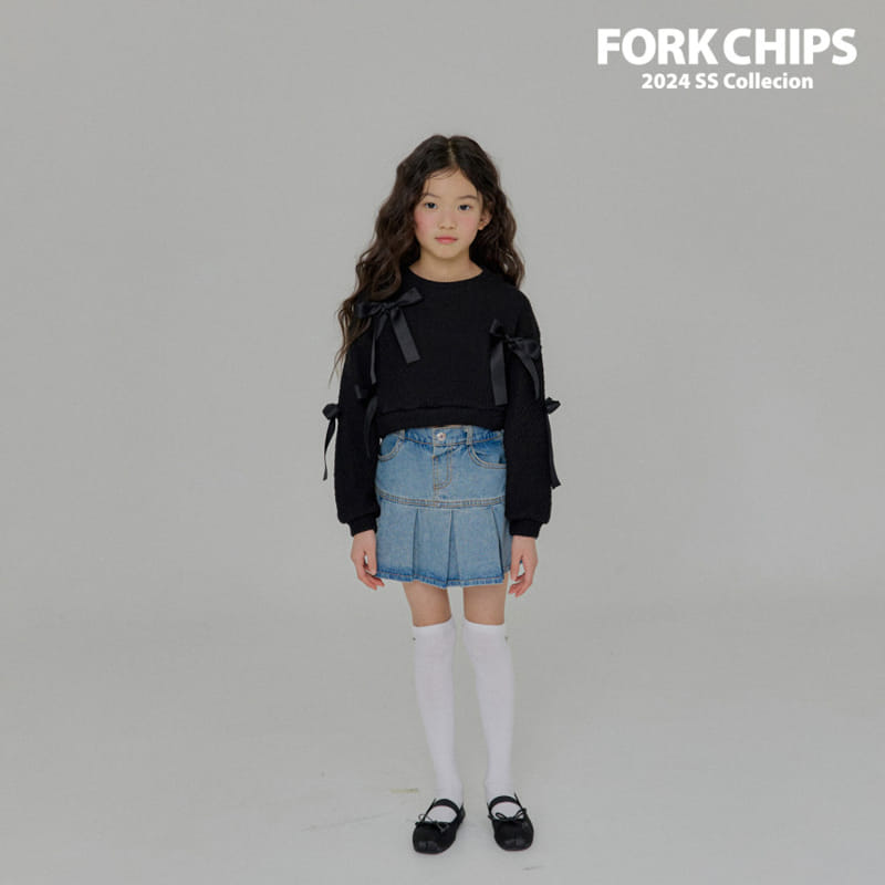 Fork Chips - Korean Children Fashion - #littlefashionista - Ballet Knit Sweatshirt - 10