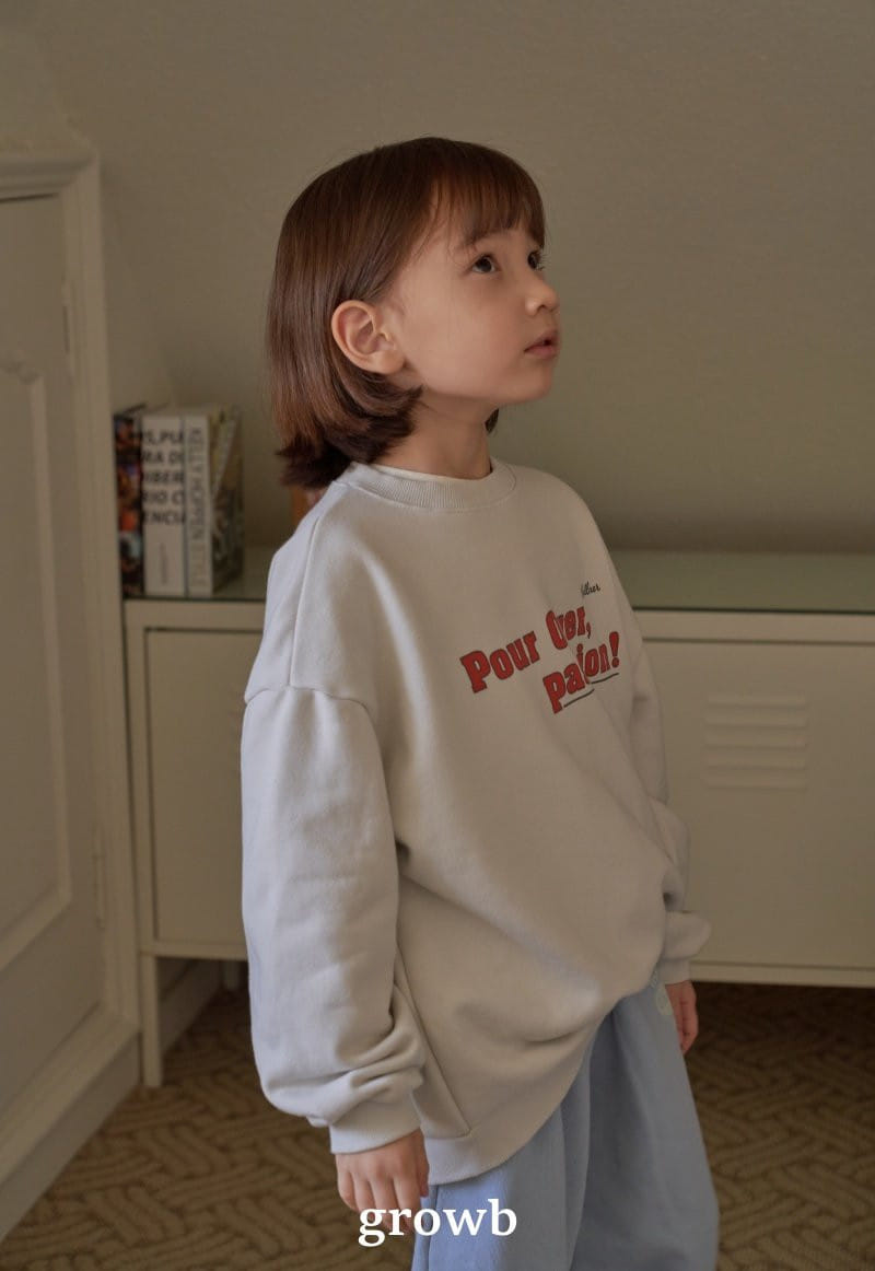 Grow B - Korean Children Fashion - #kidsshorts - Over Sweatshirt - 7