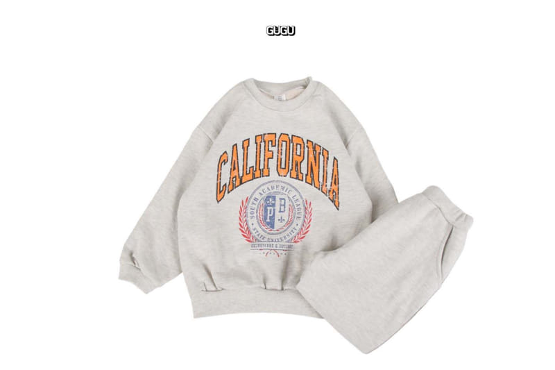 Gugu Kids - Korean Children Fashion - #todddlerfashion - California Top Bottom Set - 4