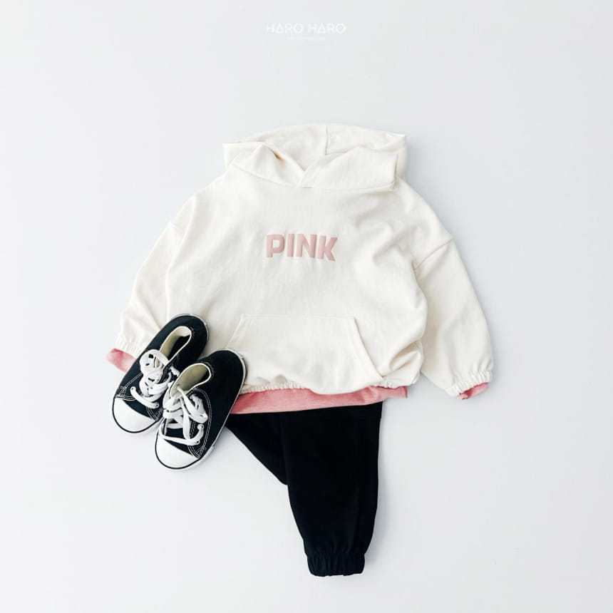 Haro Haro - Korean Children Fashion - #designkidswear - Lettering Color Hoody Tee - 10