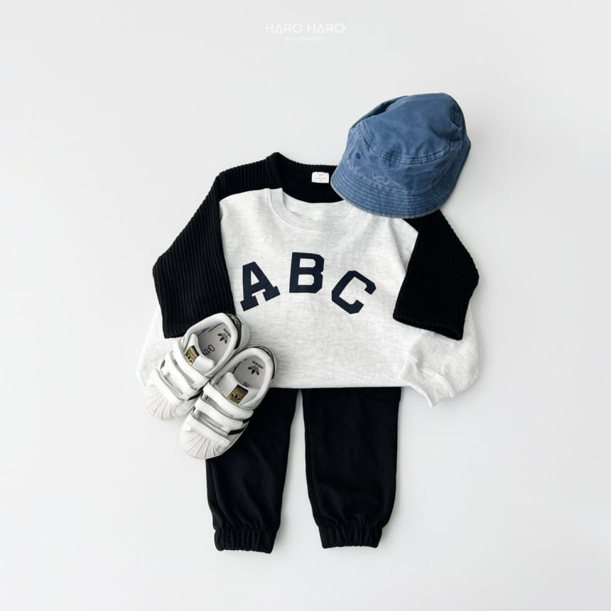 Haro Haro - Korean Children Fashion - #kidsshorts - ABC Sweatshirt - 10