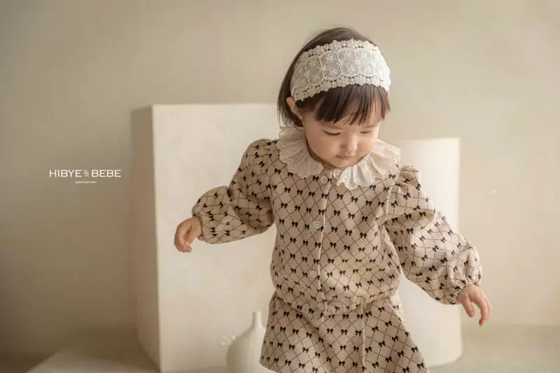 Hi Byebebe - Korean Baby Fashion - #babyboutique - Ribbon Jacquard Top Bottom Set - 4