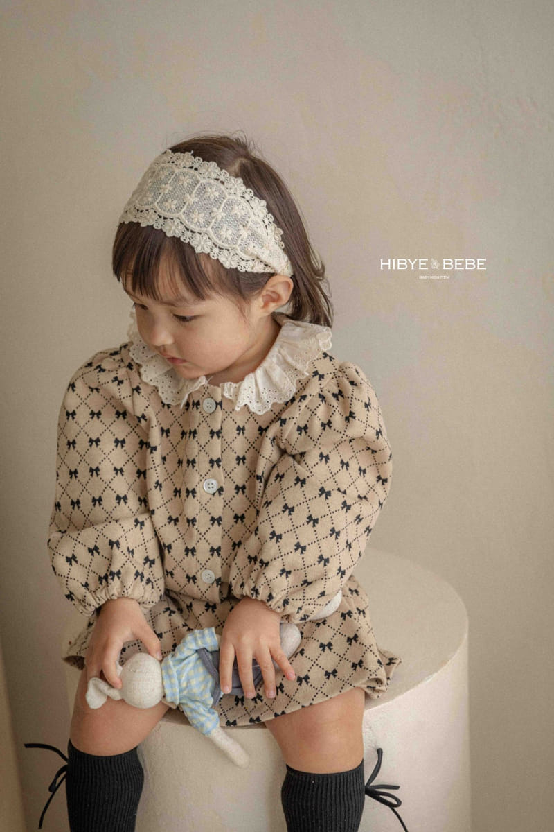 Hi Byebebe - Korean Baby Fashion - #babyclothing - Ribbon Jacquard Top Bottom Set - 5