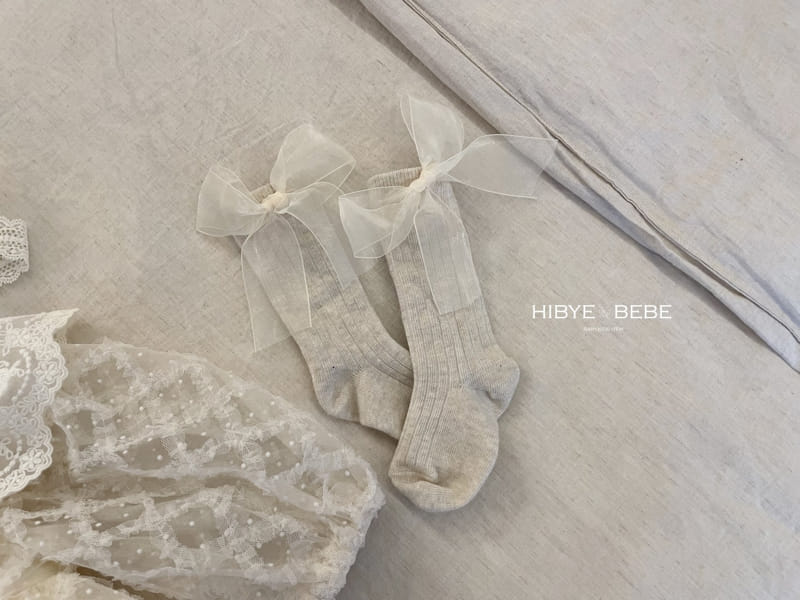 Hi Byebebe - Korean Baby Fashion - #babyootd - Oat Ribbon Knee Socks  - 5