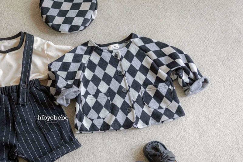 Hi Byebebe - Korean Baby Fashion - #babyoutfit - Cross Argyle Cardigan