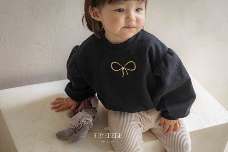 Hi Byebebe - Korean Baby Fashion - #babyootd - Gold Ribbon Frill Sweatshirt - 4