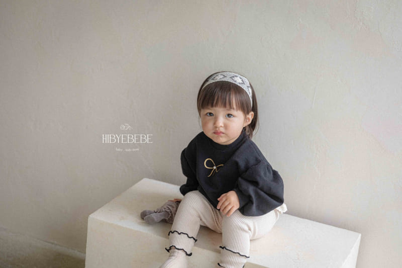 Hi Byebebe - Korean Baby Fashion - #babyoutfit - Gold Ribbon Frill Sweatshirt - 5