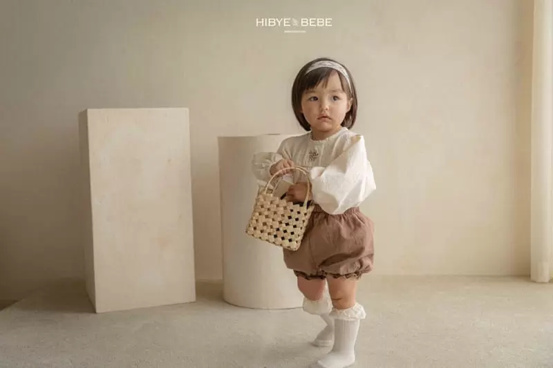 Hi Byebebe - Korean Baby Fashion - #babyoutfit - Bloom Embroidery Top Bottom Set - 2