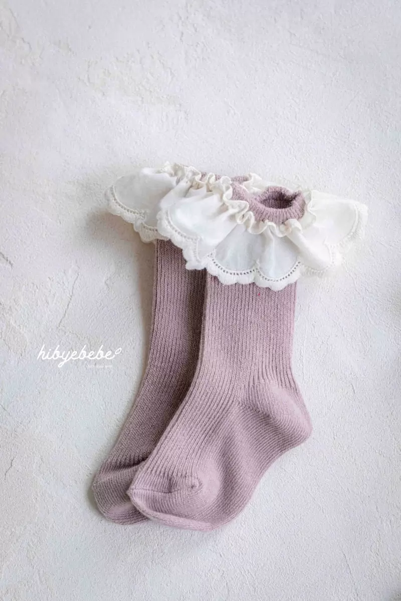 Hi Byebebe - Korean Baby Fashion - #onlinebabyboutique - Melody Lace Socks Three Type Set - 3