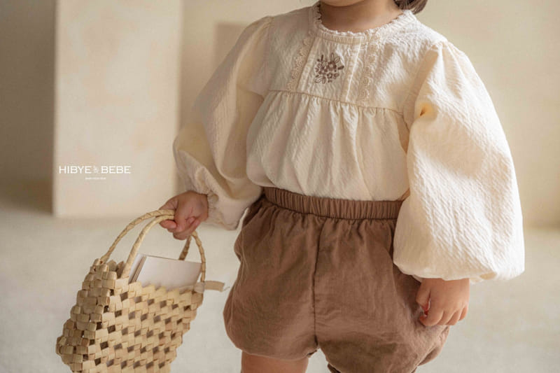 Hi Byebebe - Korean Baby Fashion - #onlinebabyshop - Bloom Embroidery Top Bottom Set - 5