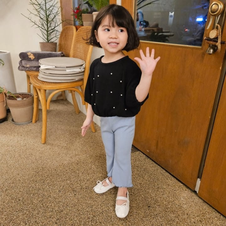 Kalla - Korean Children Fashion - #stylishchildhood - Bead Tee - 4