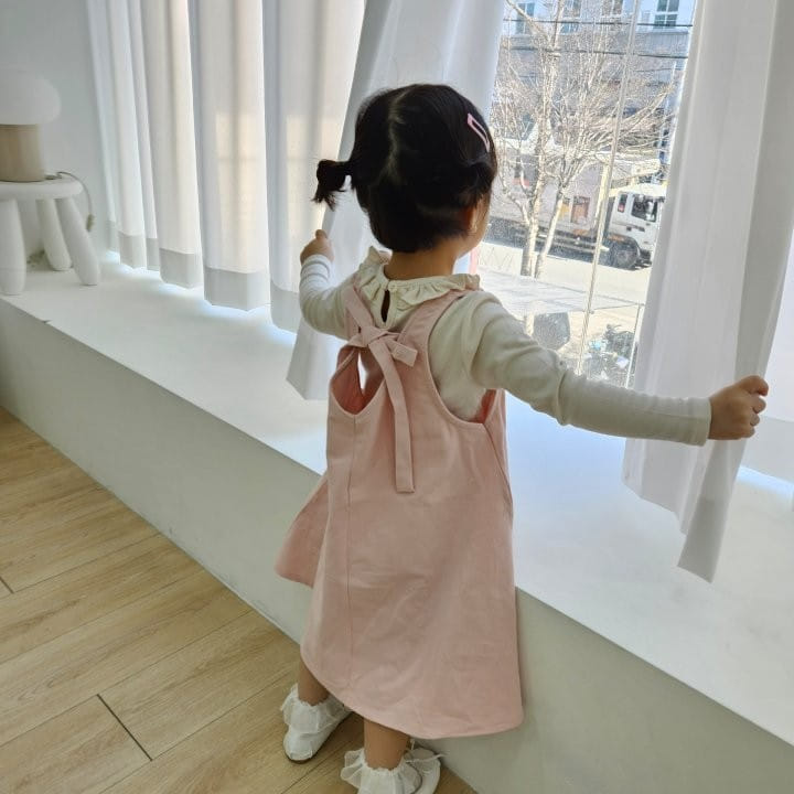 Kalla - Korean Children Fashion - #childrensboutique - Rose Jumpsuit Skirt - 9