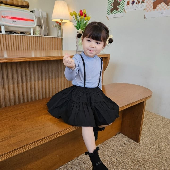 Kalla - Korean Children Fashion - #designkidswear - Mood Suspenders Skirt - 8