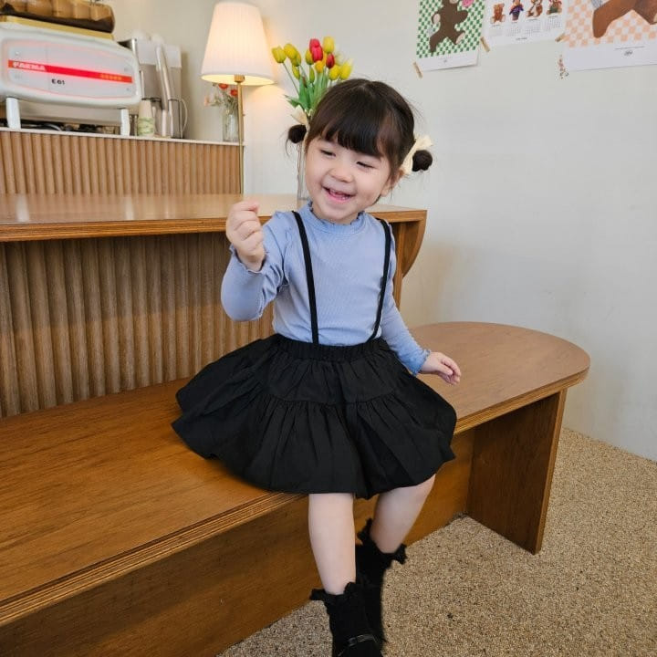 Kalla - Korean Children Fashion - #fashionkids - Mood Suspenders Skirt - 10