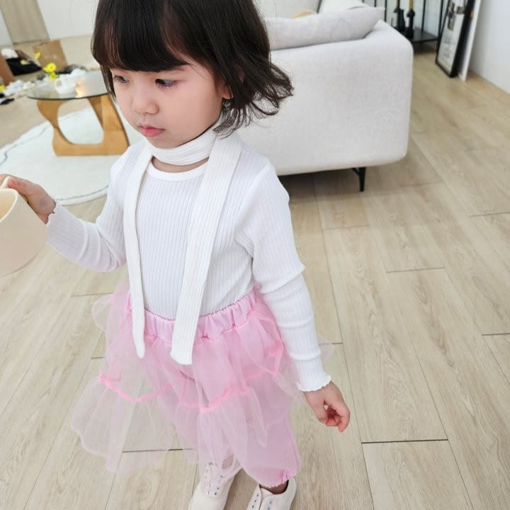 Kalla - Korean Children Fashion - #fashionkids - Chemis Tee + Scarf - 12