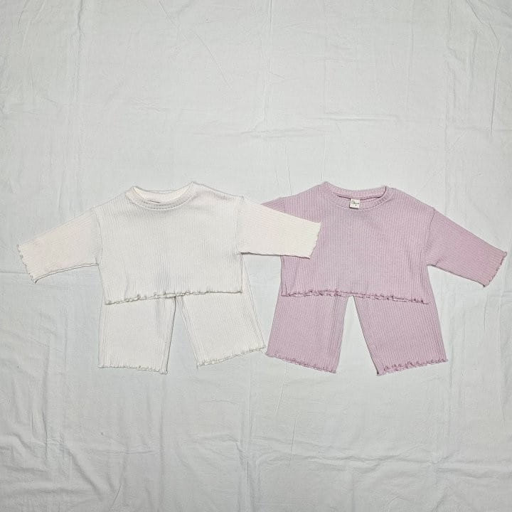 Kalla - Korean Children Fashion - #kidsshorts - Beadle Top Bottom Set - 12