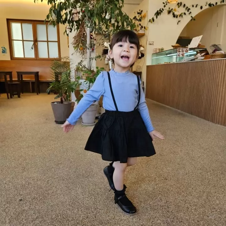 Kalla - Korean Children Fashion - #kidsshorts - Mood Suspenders Skirt - 11