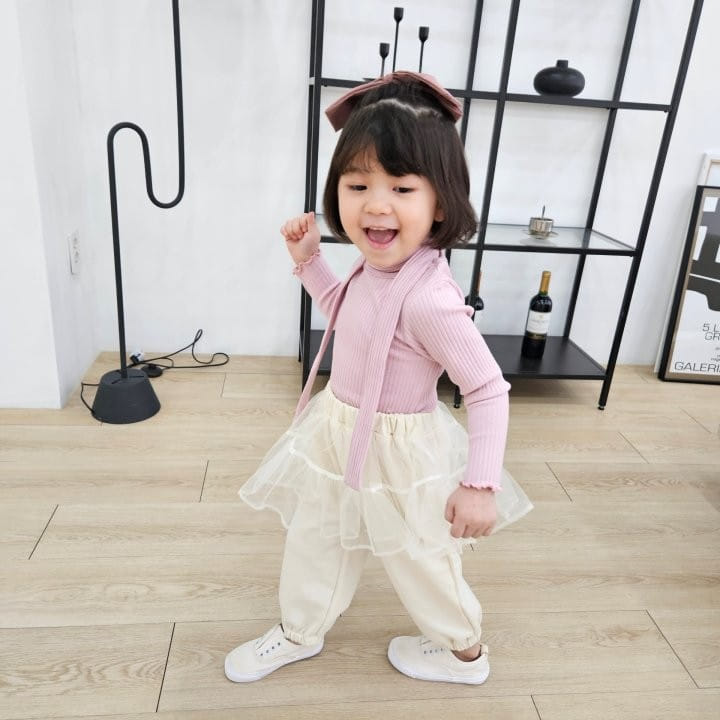 Kalla - Korean Children Fashion - #minifashionista - Chemis Tee + Scarf - 5