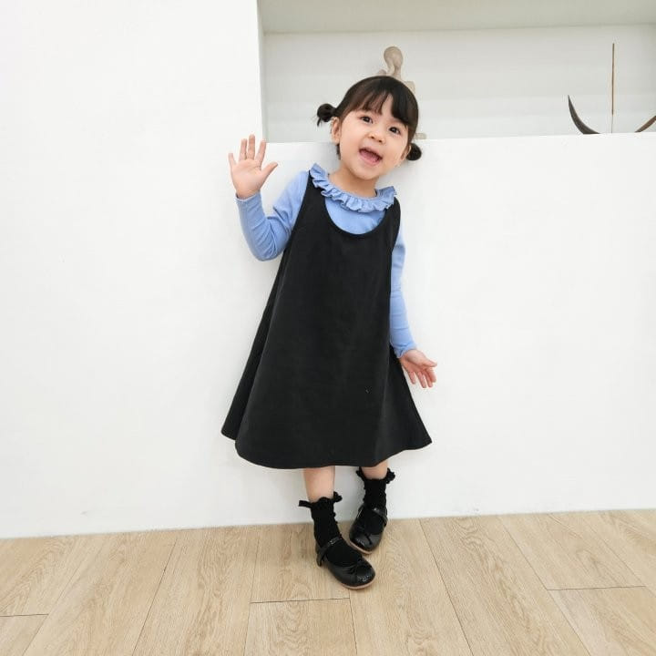 Kalla - Korean Children Fashion - #minifashionista - Rose Jumpsuit Skirt - 4