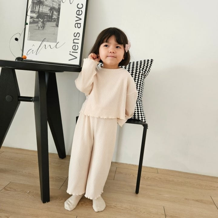 Kalla - Korean Children Fashion - #stylishchildhood - Beadle Top Bottom Set - 6