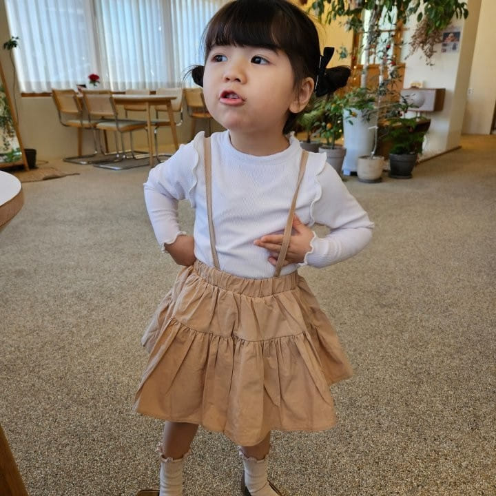 Kalla - Korean Children Fashion - #stylishchildhood - Mood Suspenders Skirt - 5