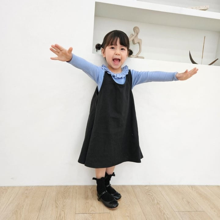 Kalla - Korean Children Fashion - #todddlerfashion - Rose Jumpsuit Skirt - 5