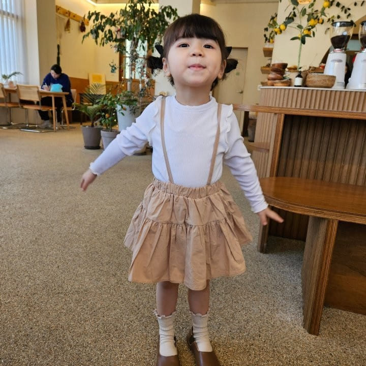 Kalla - Korean Children Fashion - #todddlerfashion - Mood Suspenders Skirt - 3