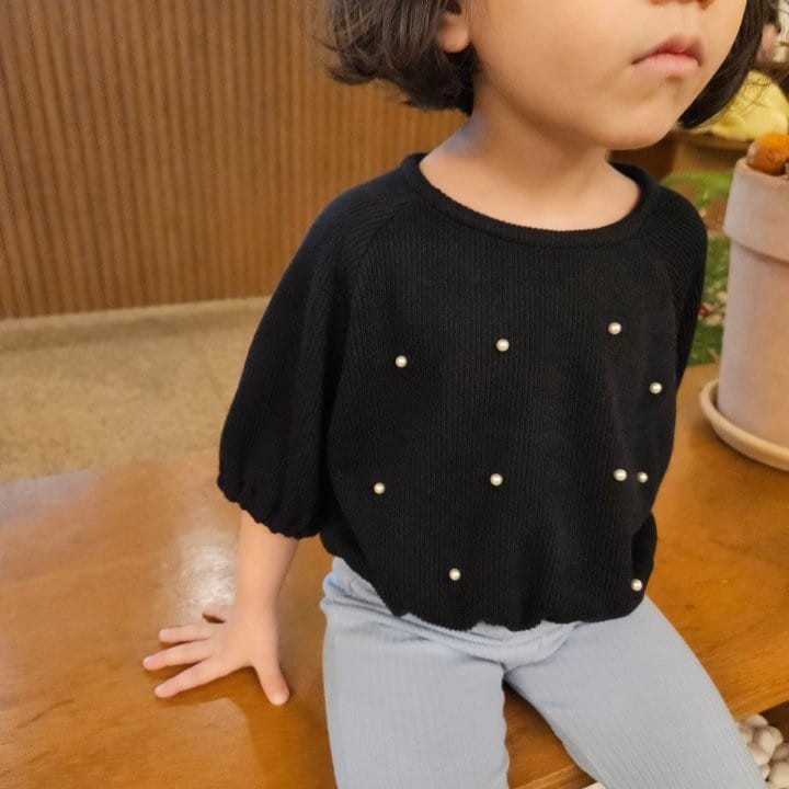 Kalla - Korean Children Fashion - #todddlerfashion - Bead Tee