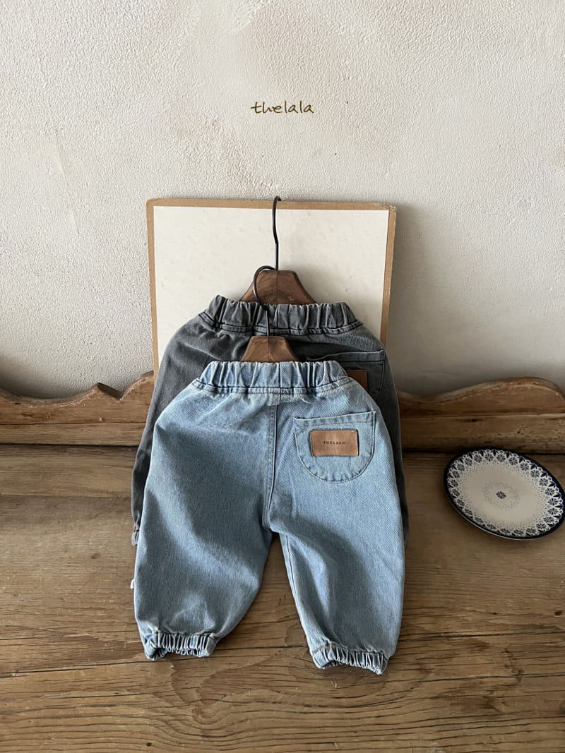 Lala - Korean Children Fashion - #kidsshorts - Jogger Denim Pants