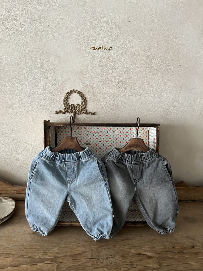 Lala - Korean Children Fashion - #kidzfashiontrend - Jogger Denim Pants - 3