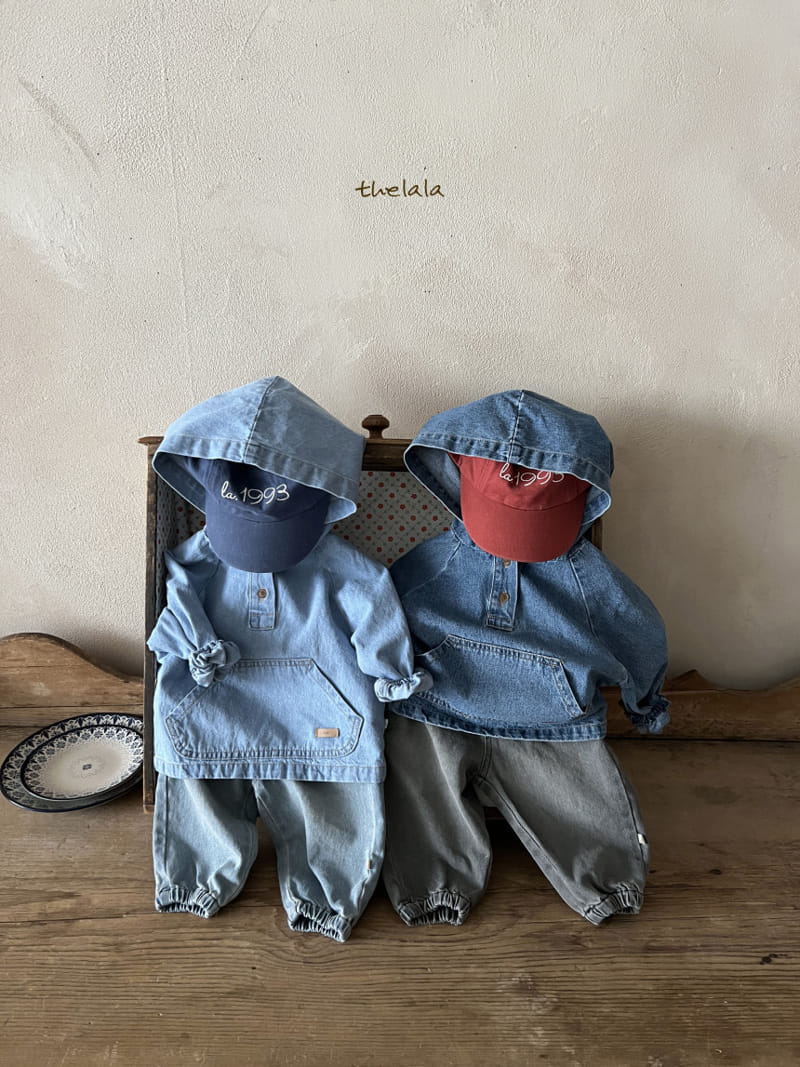 Lala - Korean Children Fashion - #minifashionista - Jogger Denim Pants - 7