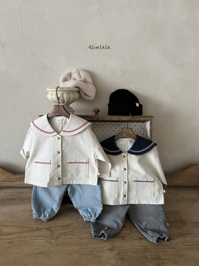 Lala - Korean Children Fashion - #prettylittlegirls - Jogger Denim Pants - 8