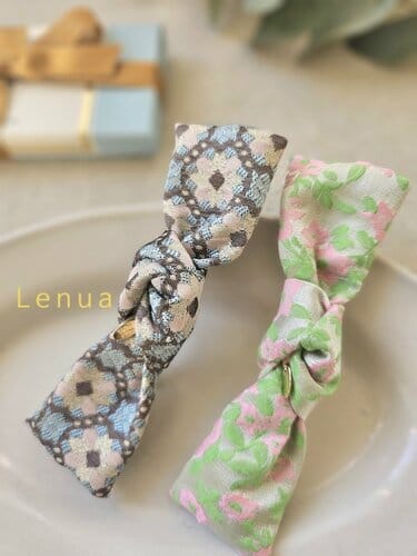 Lenua - Korean Baby Fashion - #babyclothing - Manu Jacquard Hair Clip - 2