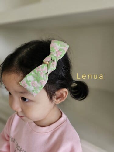 Lenua - Korean Baby Fashion - #babyfashion - Manu Jacquard Hair Clip - 4