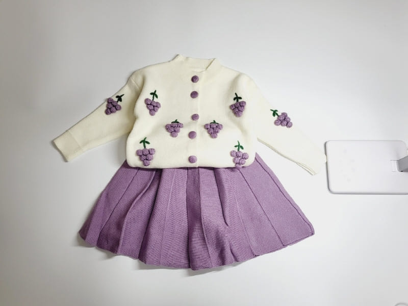 Lollipop - Korean Children Fashion - #kidsstore - Grape Top Bottom Set