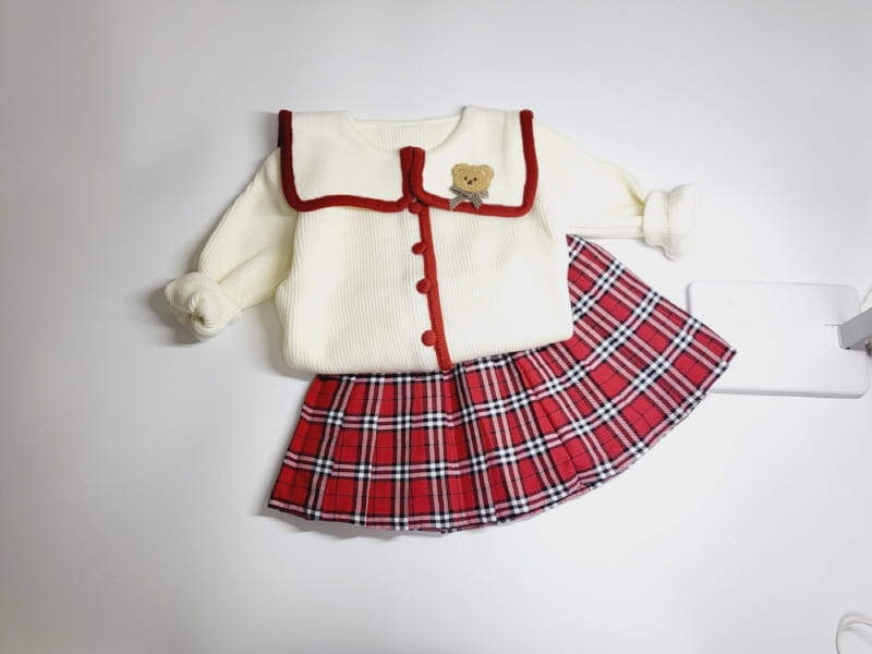 Lollipop - Korean Children Fashion - #littlefashionista - Bear Sera Top Bottom Set - 4