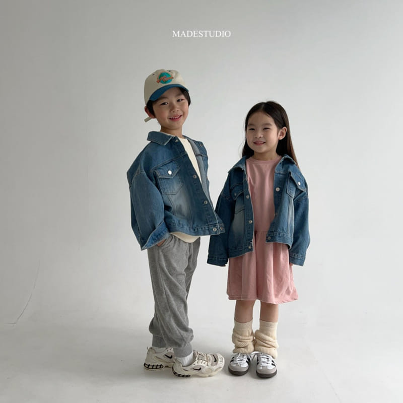 Made Studio - Korean Children Fashion - #childofig - Washing Jeans Jacket - 10