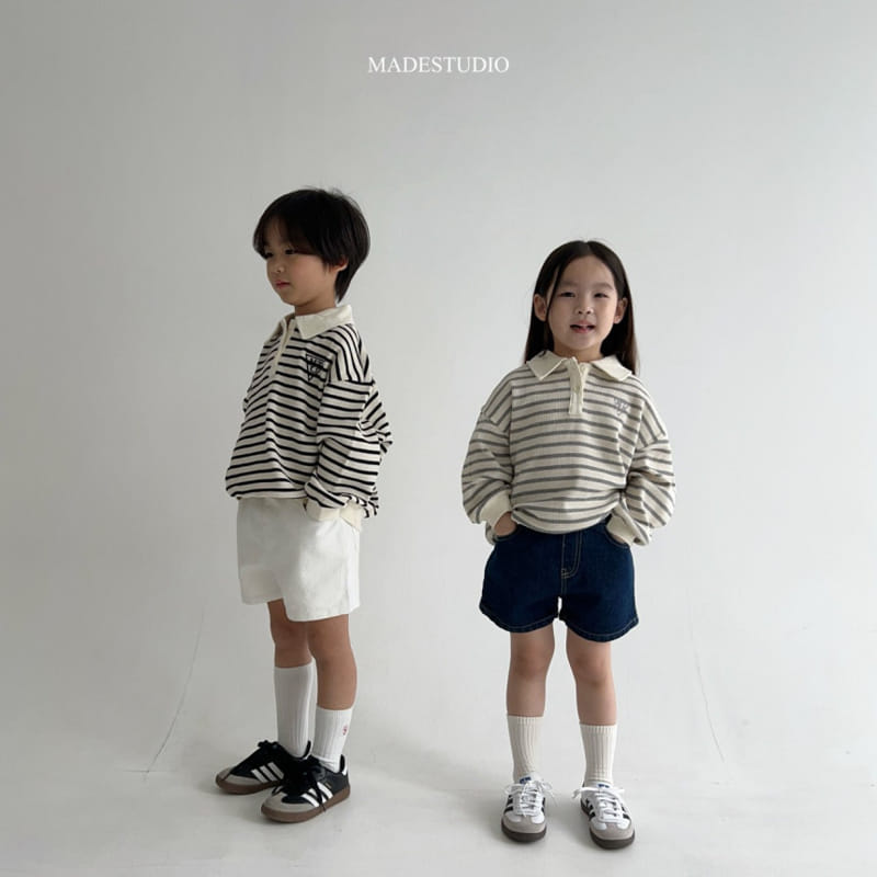 Made Studio - Korean Children Fashion - #childofig - ST Collar Tee - 2